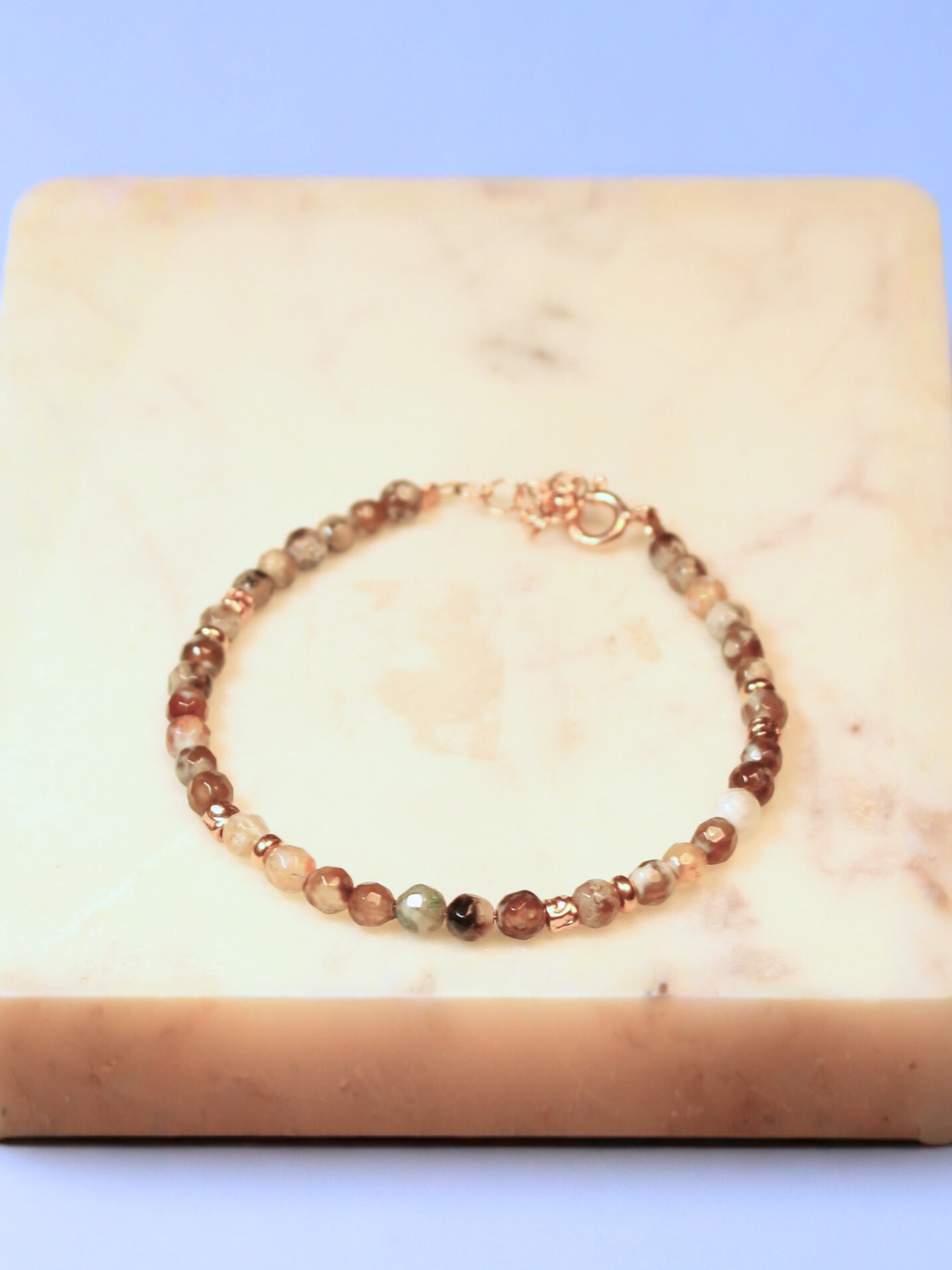 Steinarmband Roségold - Yade - Lovesign - Handmade in Tyrol